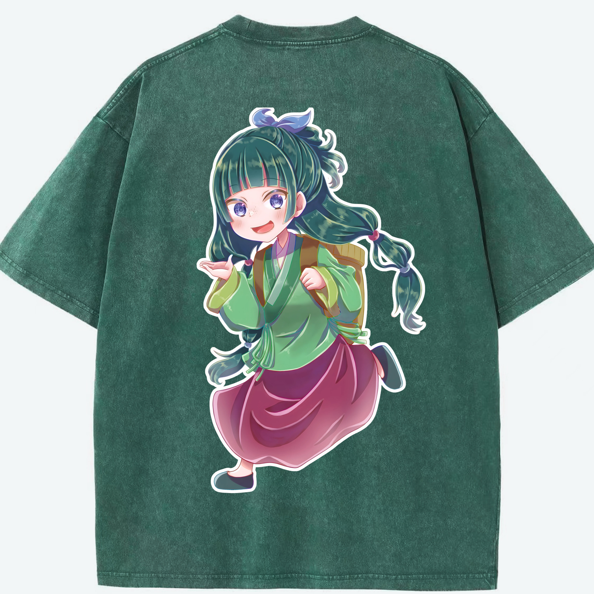（画像用） 薬屋のひとりごと The Apothecary Diaries 綿100% ヴィンテージ風 半袖Tシャツ（背面プリント）